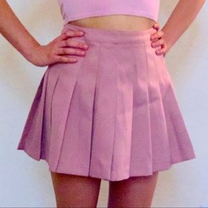 Mini pink skirt